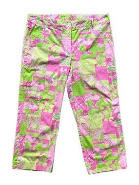 Lily Pulitzer Capri Golf Country Club Cocktail Print Pants